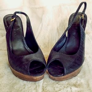 ¤ Cole Haan Peep Toe Slingback Pumps With Nike Air